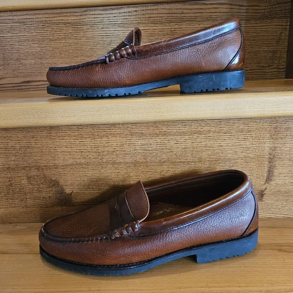 Allen Edmonds Holton Penny Loafer Dress Shoe Mens Sz 10D Leather Brown 42205 USA